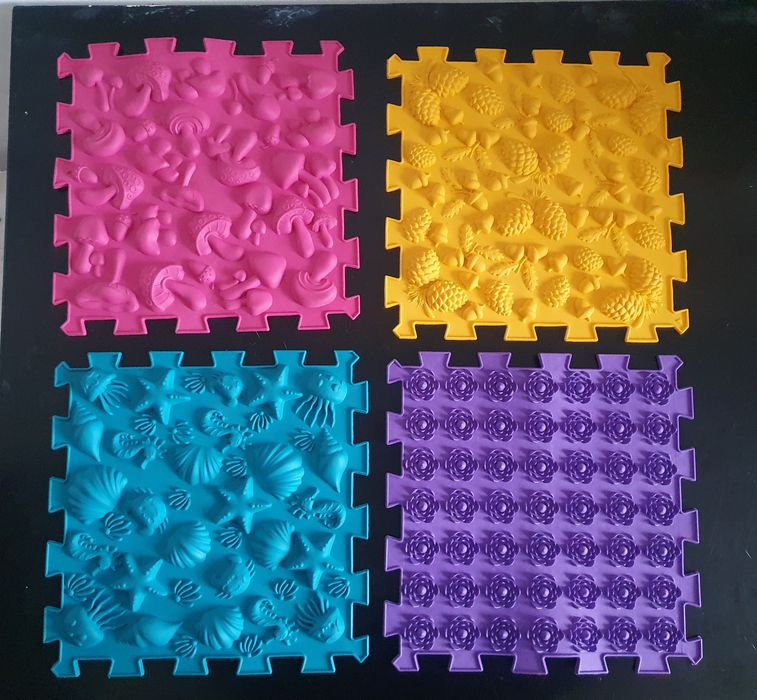 Ортопедичний набір  нові масажні пазл - килимки для дітей, дорослих