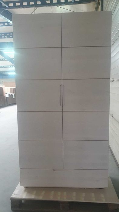 Szafa drewniana, bielona 2-drzwiowa ECO