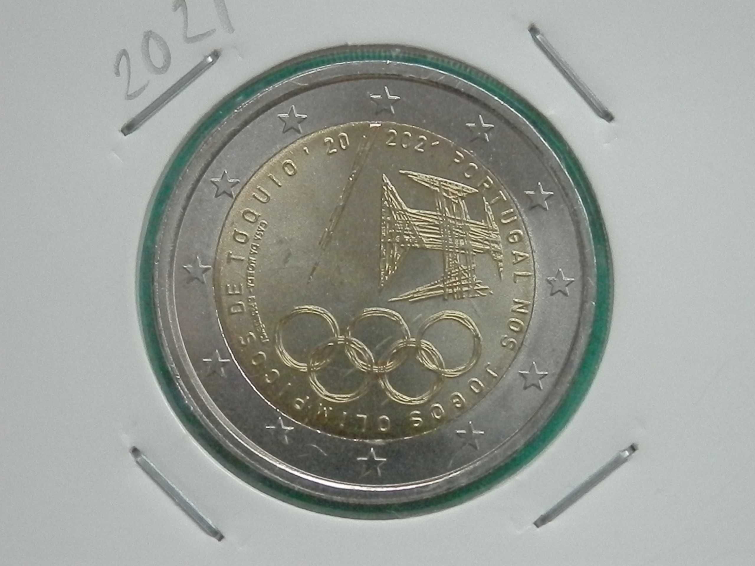 401 - Euro: moedas de 2,00 euros comemorativos não circulados