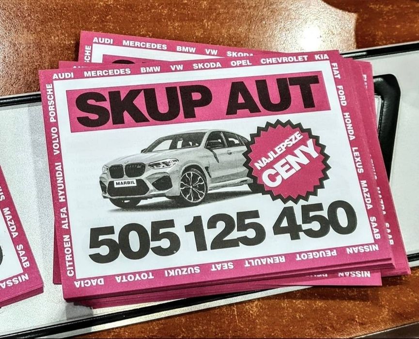 Skup Samochodów za Gotówkę * MARBILA * Auto Skup * Gotówka