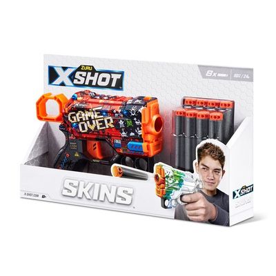 Скорострельный бластер X-Shot Skins Menace Game Over (36515B)