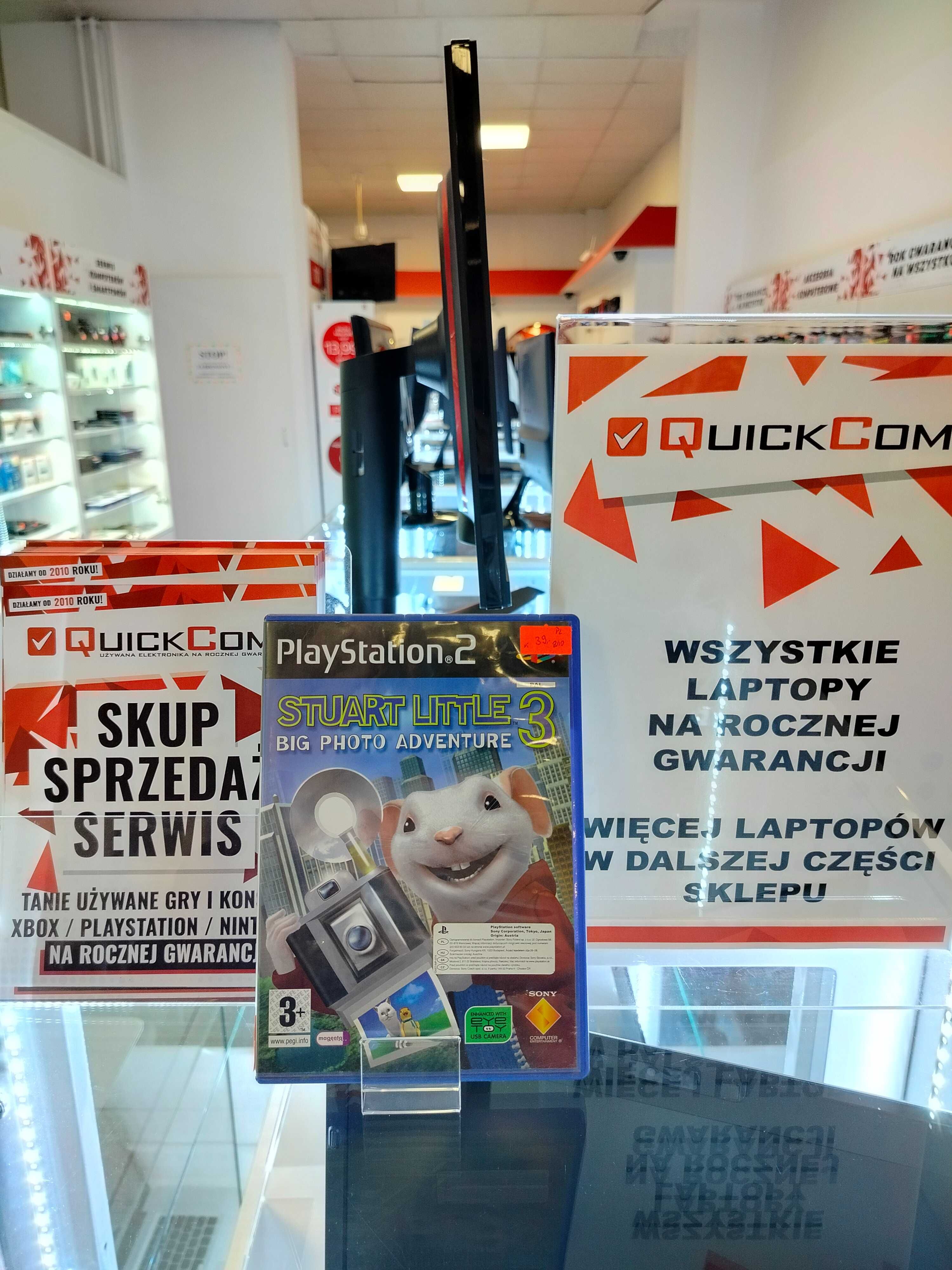 Gra PlayStation 2 PS2 Stuart Little 3: Big Photo Adventure Gwar 1 Rok