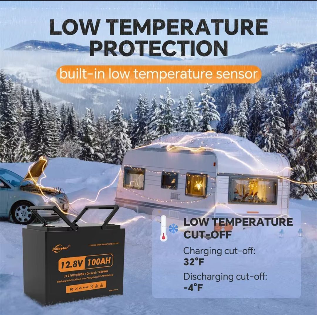 jsdsolar 12 B 200 Ач LiFePO4 акумулятор класу А акумулятор 6000 + цикл
