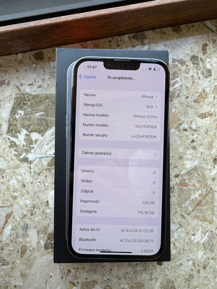 Iphone 13 pro 128GB Gwarancja Faktura Vat nr.24