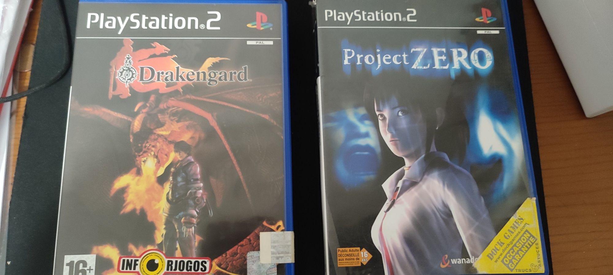 Jogos PS2 (God hand, Drakenguard, Wild arms 3, Projecto Zero)