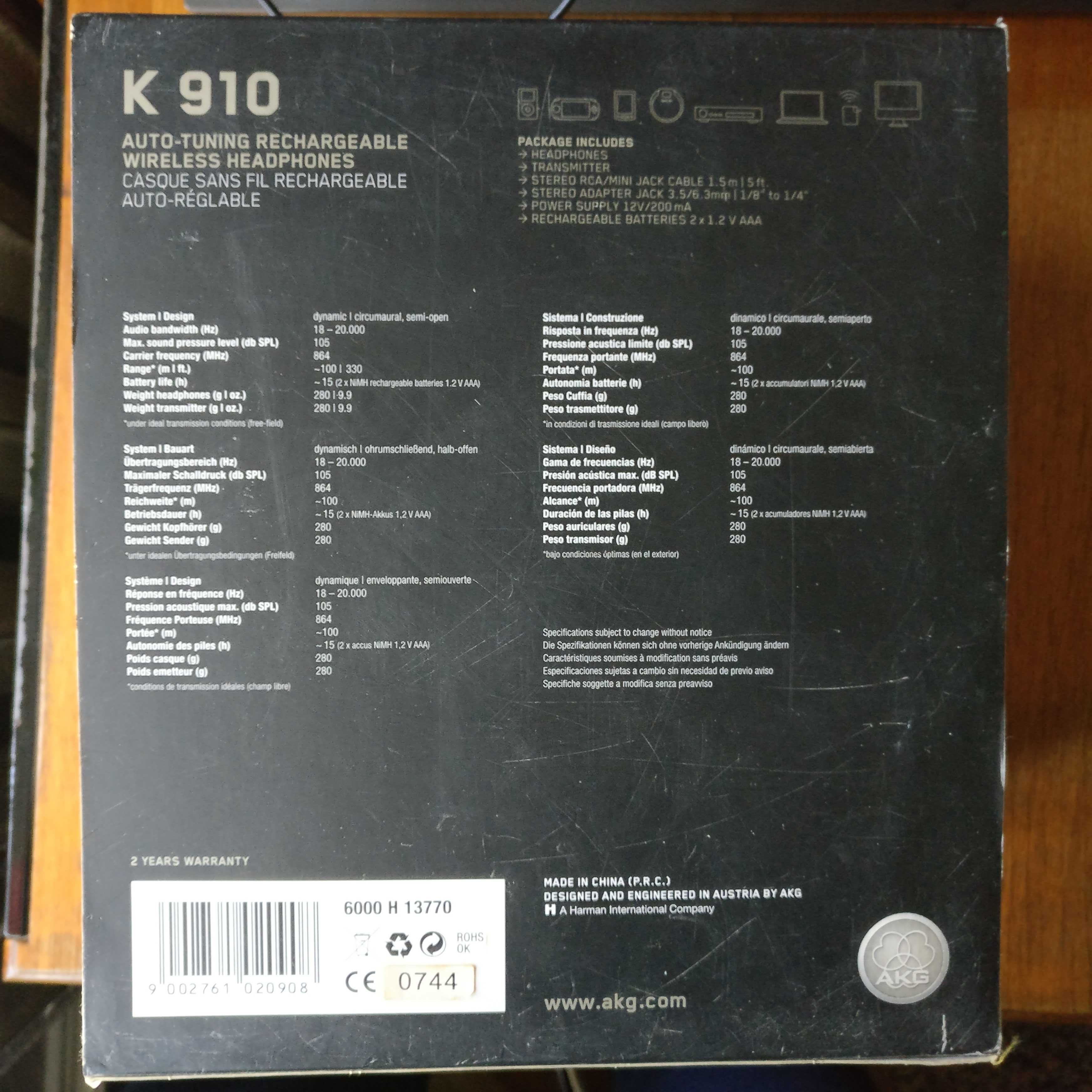 Наушники AKG K 910