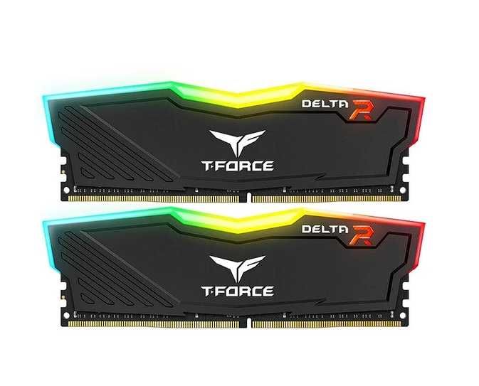 Team T-Force Delta Black RGB DDR4 2x8GB/3200 (TF3D416G3200HC16CDC01)