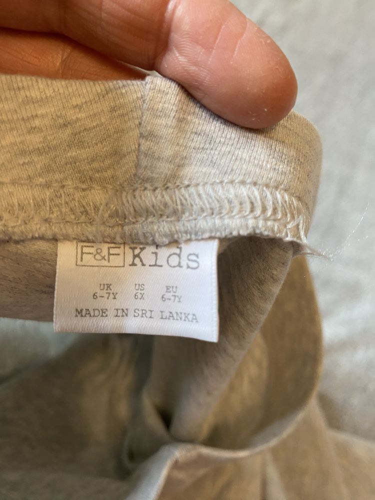 Szare legginsy F&F Kids, rozmiar 122