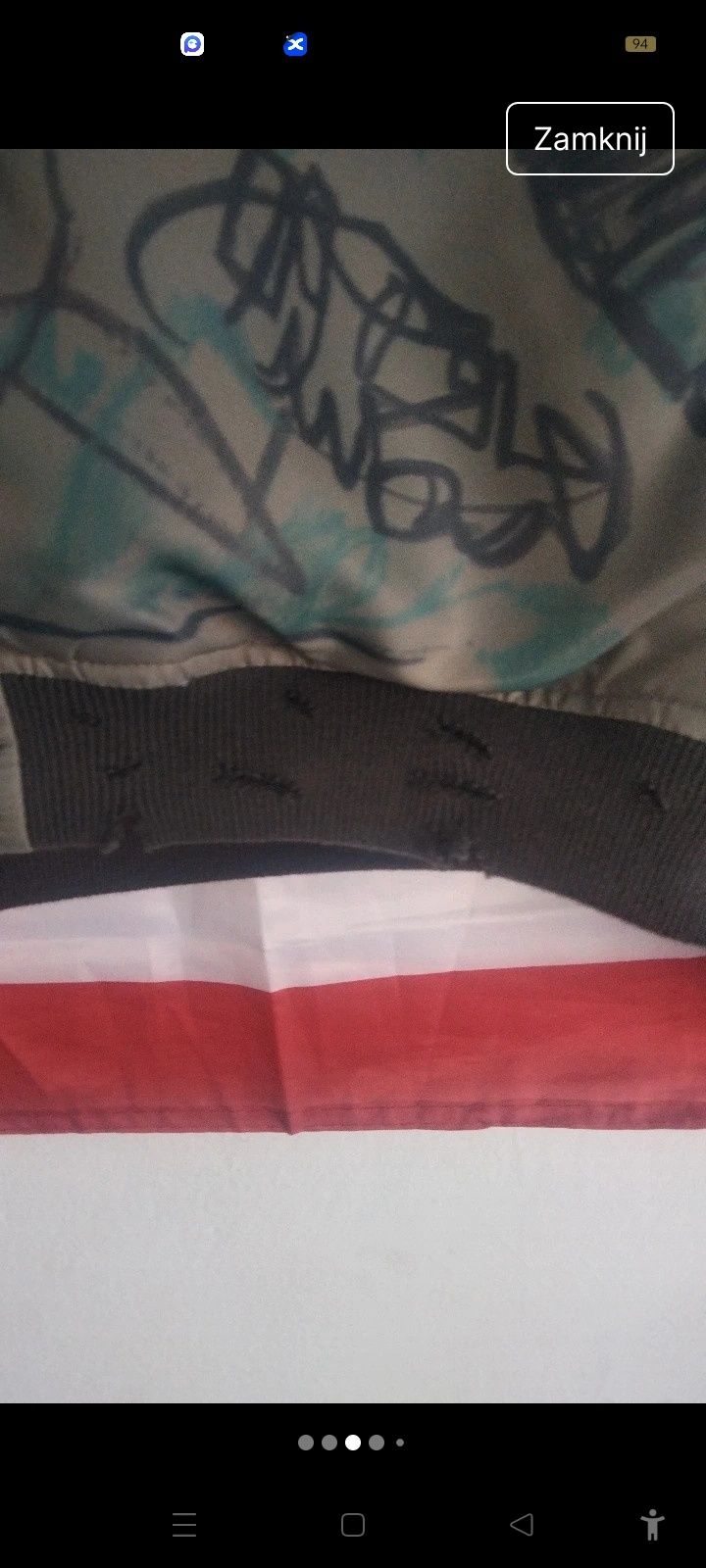 Mowalola Grafity Distressed Bomber