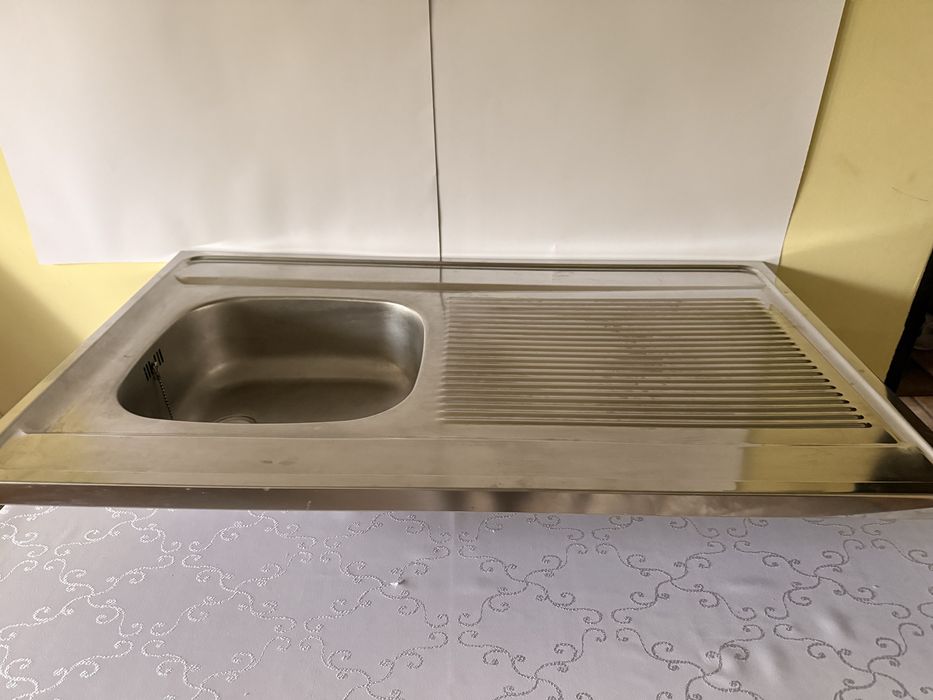 Zlewozmywak Kuchenny ze Stali Nierdzewnej z Ociekaczem Jednokomorowy