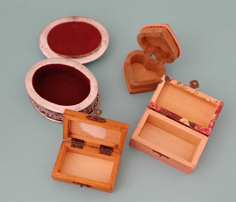 guarda jóias ( conjunto de quatro peças)