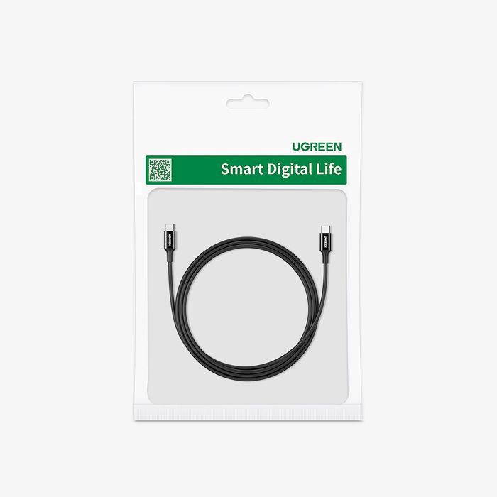 Kabel Ugreen US300 USB-C / USB-C 480Mb/s 5A 1m - czarny