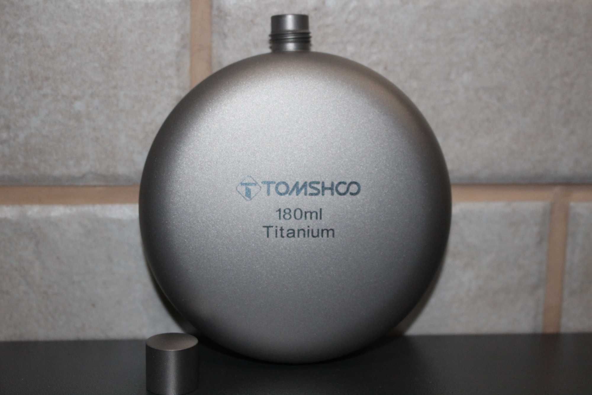 Титановая фляга Tomshoo titanium 180мл. титанова пляшка для алкоголю