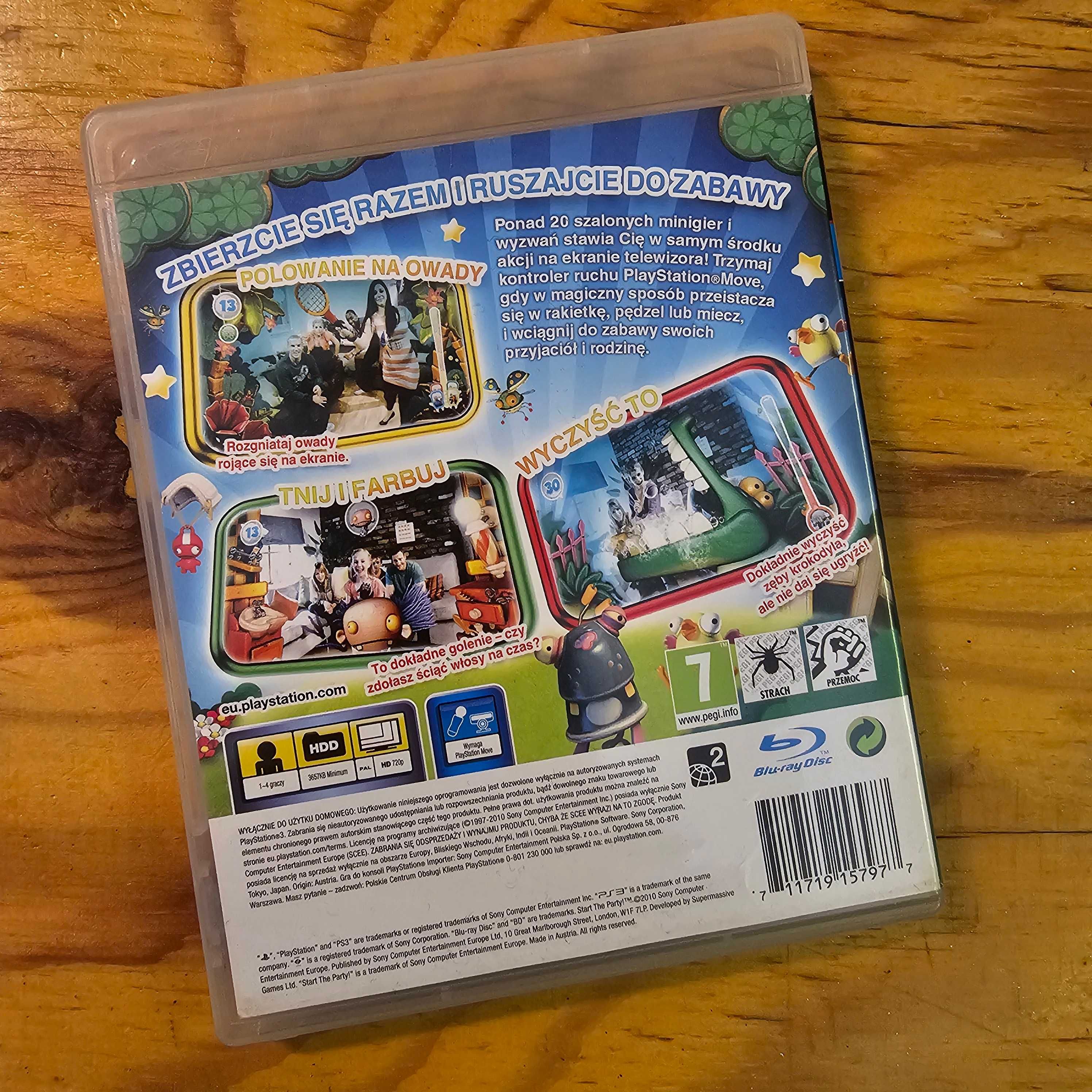 START THE PARTY PL PlayStation 3 PS3 PS Move Komplet Stan BDB 8/10