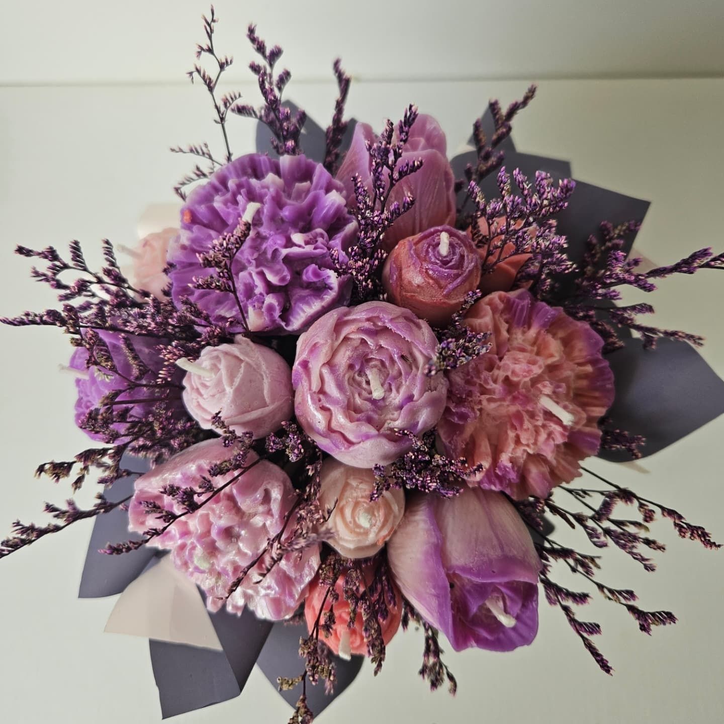 Box prezentowy,  candlebox, flowerbox, ozdobne kwiaty z wosku, prezent