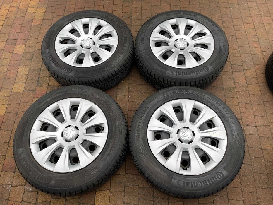 3695. Felgi stalowe 17" Kodiaq Tiguan Troc Golf 5x112 ET38 + kołpaki