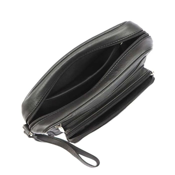 saszetka skórzana albatross czarny