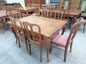 Ludwikowski komplet do jadalni stół i 6 krzeseł