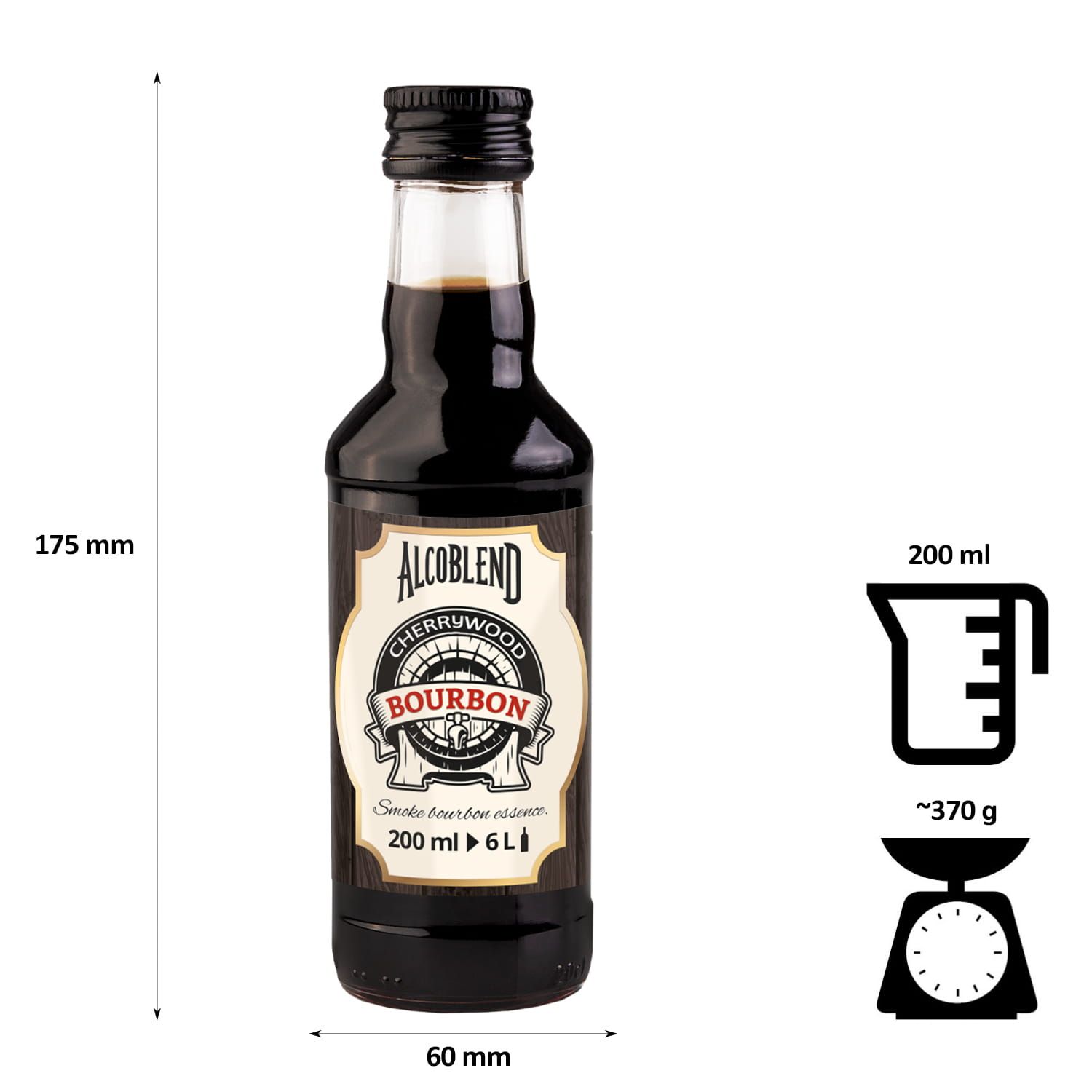 Zaprawka - esencja do alkoholu ALCOBLEND - Cherrywood Bourbon - 200 ml