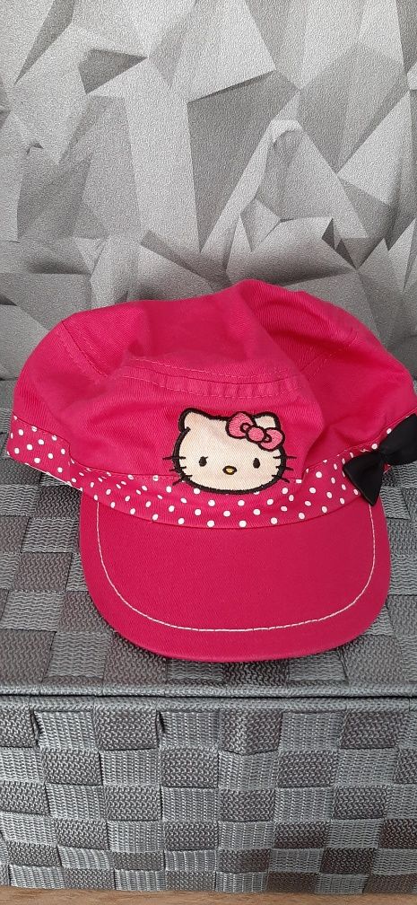 2x czapeczki z daszkiem Hello Kitty rozm.52