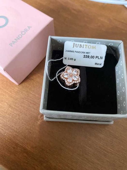 PANDORA Charms Lśniąca śnieżynka pave NOWA ALE S925 zawieszka kulka