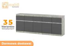 Duża Komoda Best Oleksa 200cm z Szufladami 5D/5SZ Promocja