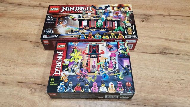 Конструктор LEGO Ninjago 71708 Рынок геймеров,71735 Турнир стихий