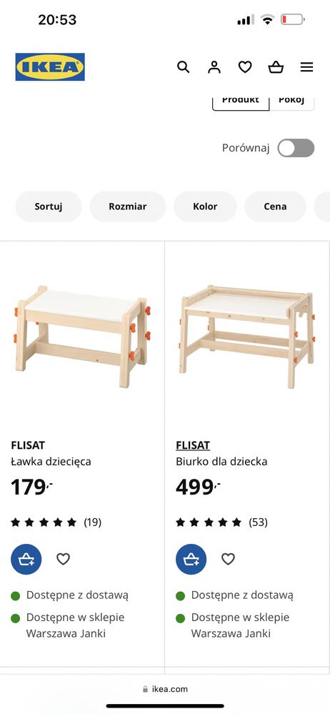 Biurko dla dziecka FLISAT - ikea