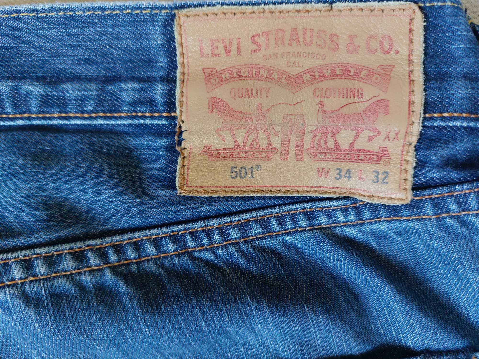 Джинси Levis 501 розмір W34 L32 джинсы