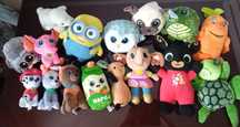 Okazja zestaw 12 pluszaków Psi patrol Paw patrol Minionki Bystrz