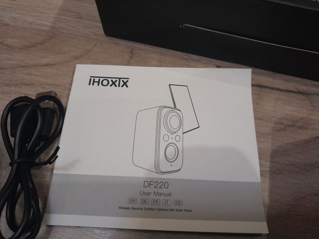 IHOXTX Kamera bezpieczeństwa bezprzewodowa na zewnątrz solarna