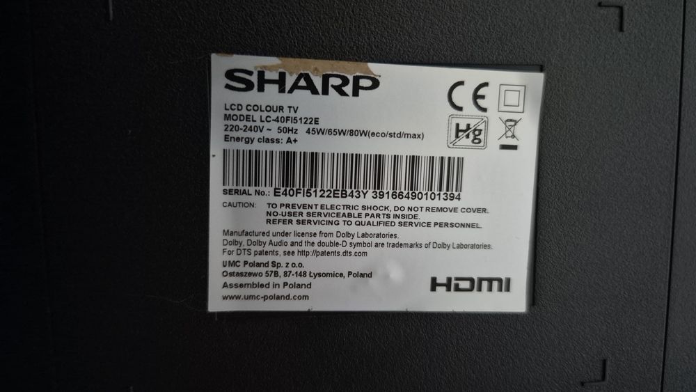 Televisão SHARP Led FHD