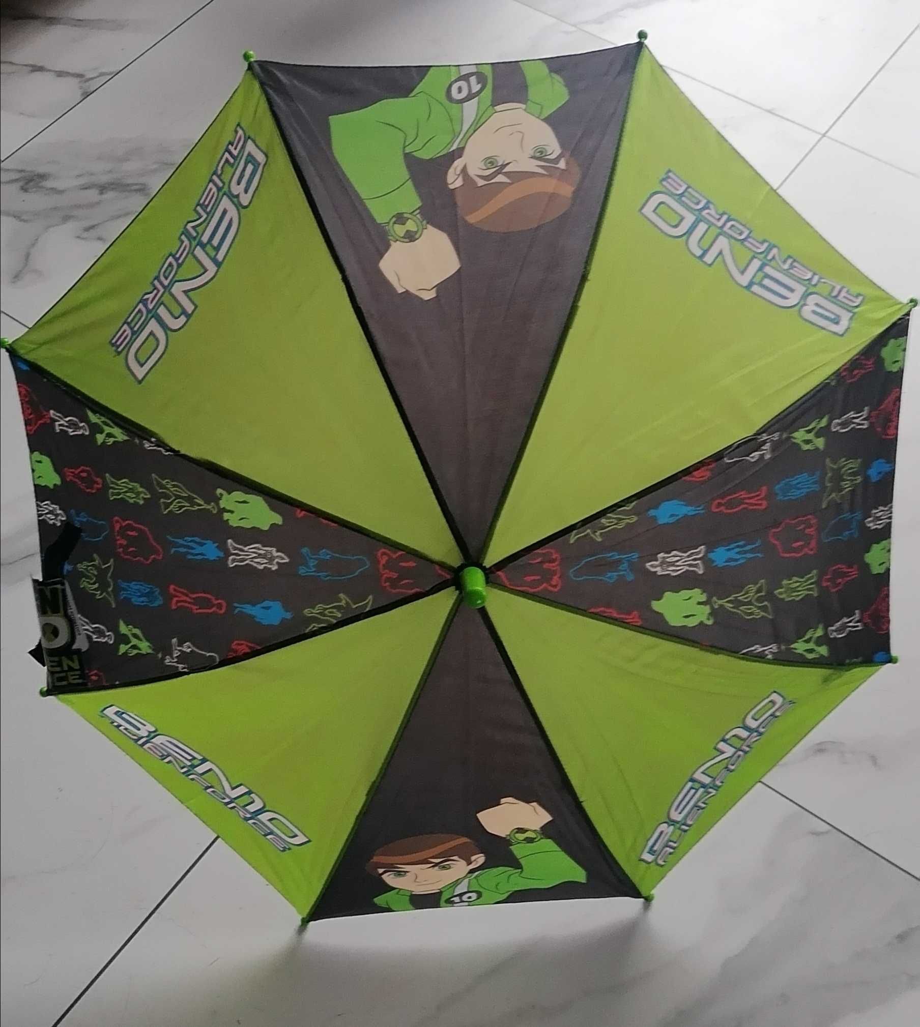 BEN 10 ALIEN FORCE parasol parasolka dla dzieci bajka bohater zielona