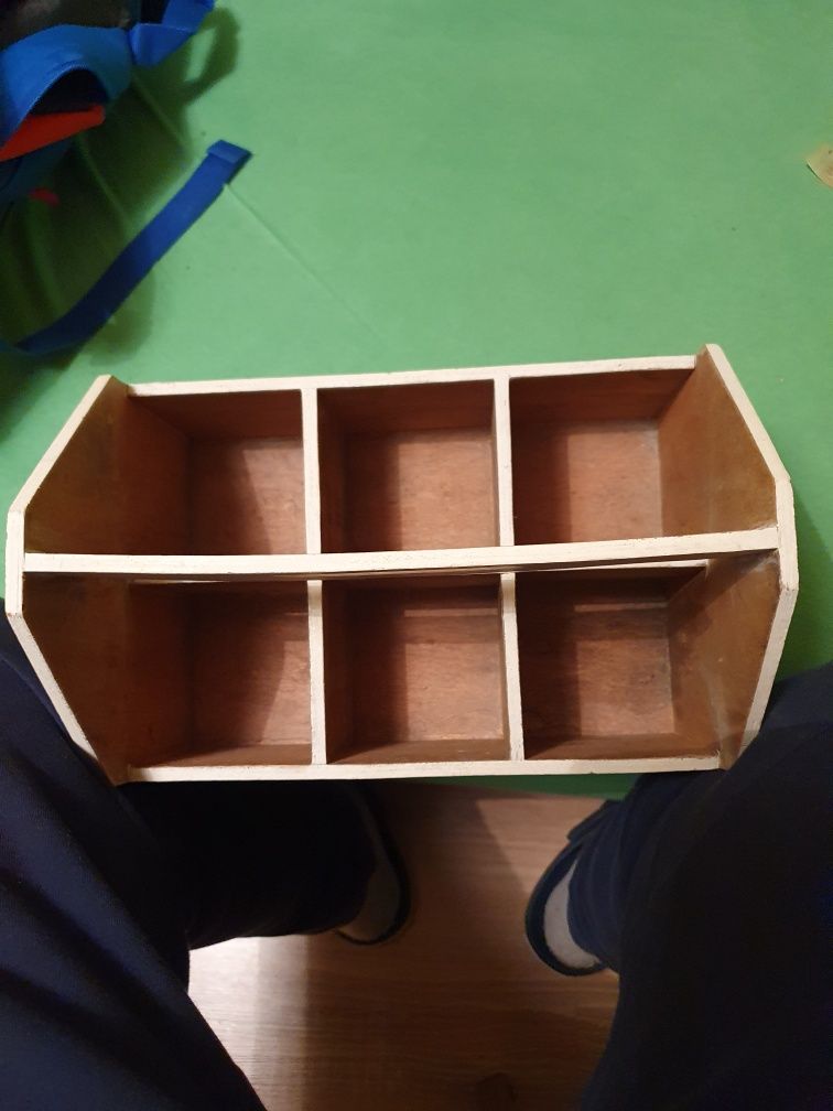 Drewniane pudełko na drobnostki
