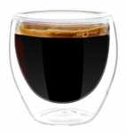 5x Kubek szklanka z podwójnymi ściankami do espresso kawy FILIŻANKA