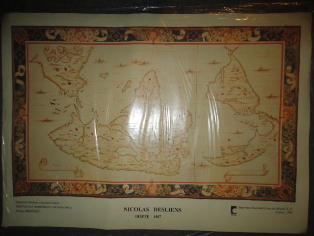 Cartografria "Portugaliae Monumenta Cartographica " Nicolas Desliens
