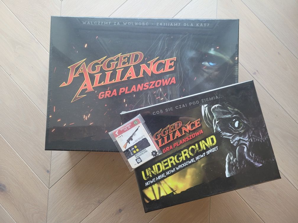 Jagged Alliance PL + Underground PL - gra planszowa (NOWA)