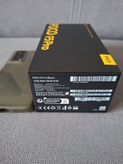 Xiaomi POCO F5 PRO 12GB/256GB Czarny Smartfon Dual Sim