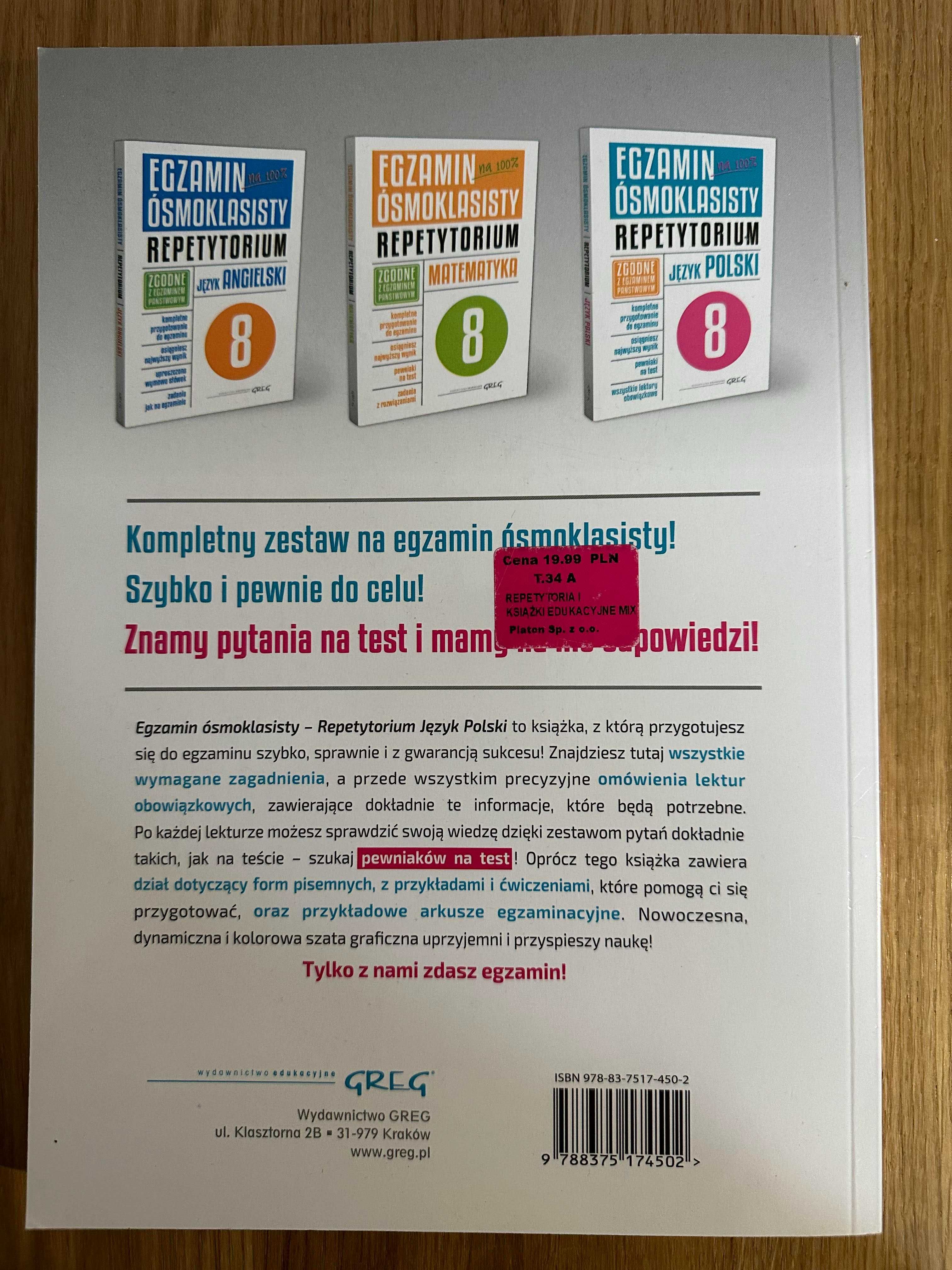 Egzamin ósmoklasisty repetytorium język polski