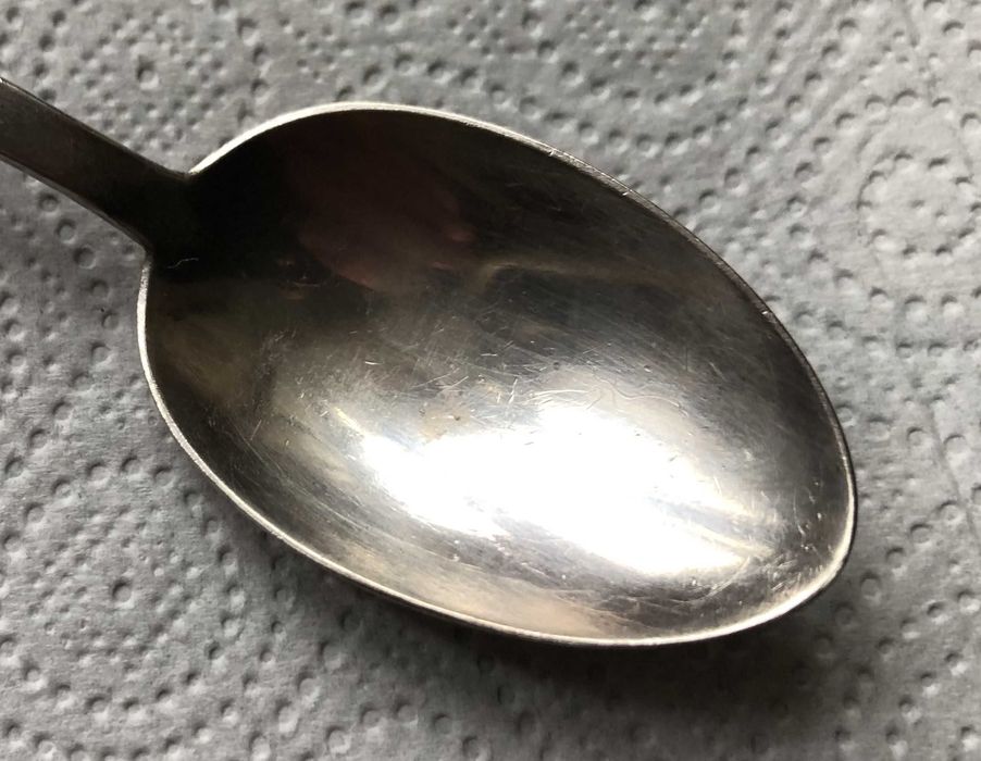 Детская чайная ложка (серебро-916, эмали) - 30,2 г.