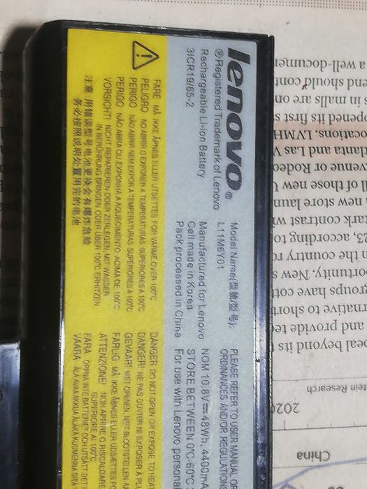 L11M6Y01 акб акумулятор батарея для ноутбука lenovo 2 шт 1 лотом