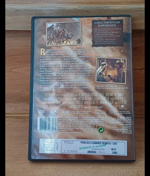 DVD Hidalgo o grande desafio