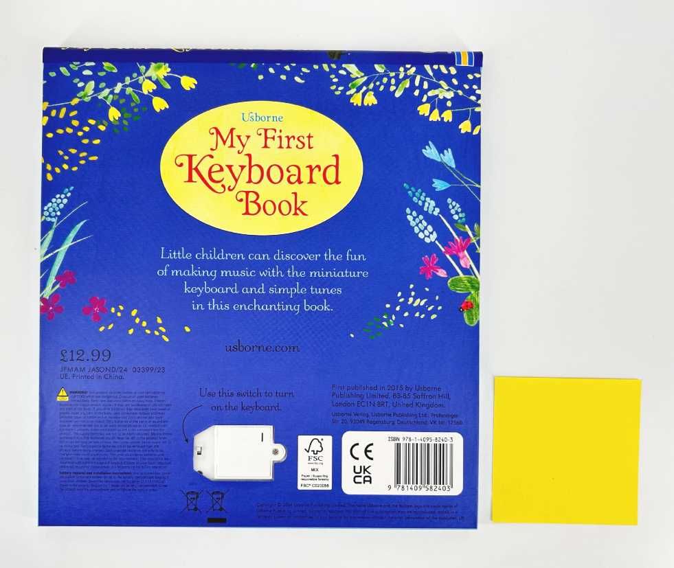My First Keyboard Book Sam Taplin Książka z klawiaturą do nauki muzyki