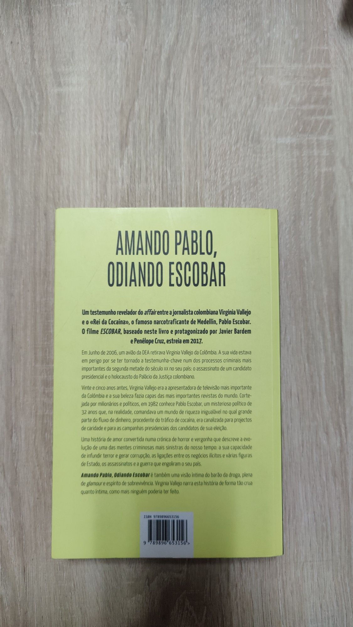 Livro sobre Pablo Escobar