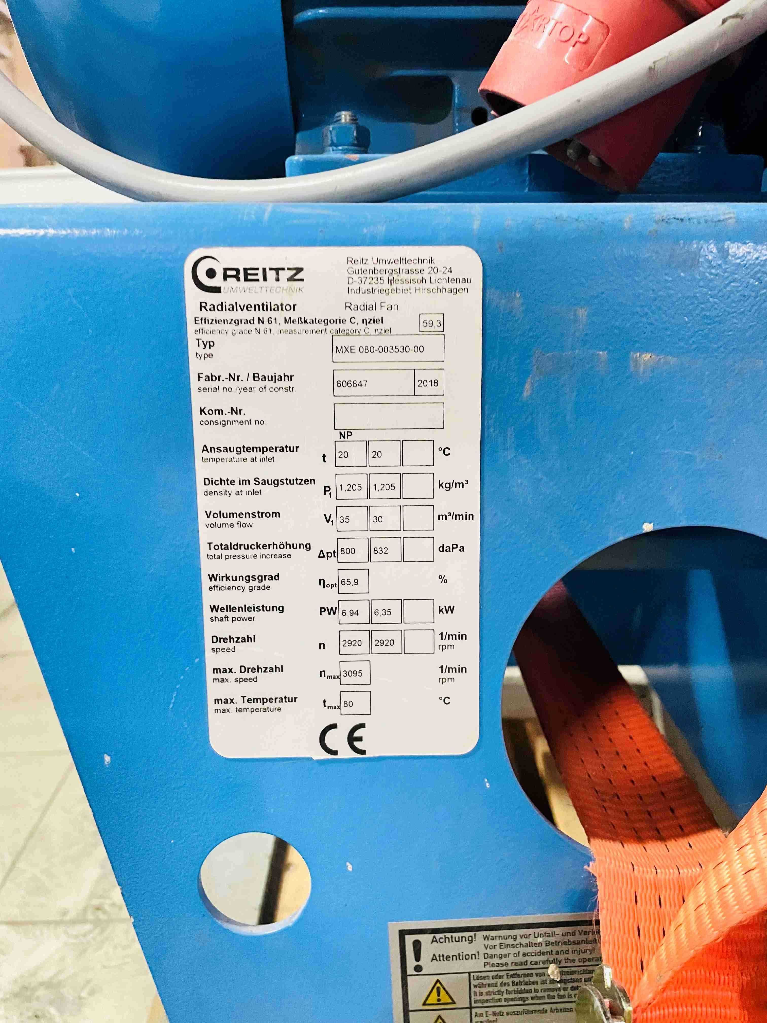 Wentylator promieniowy przemysłowy