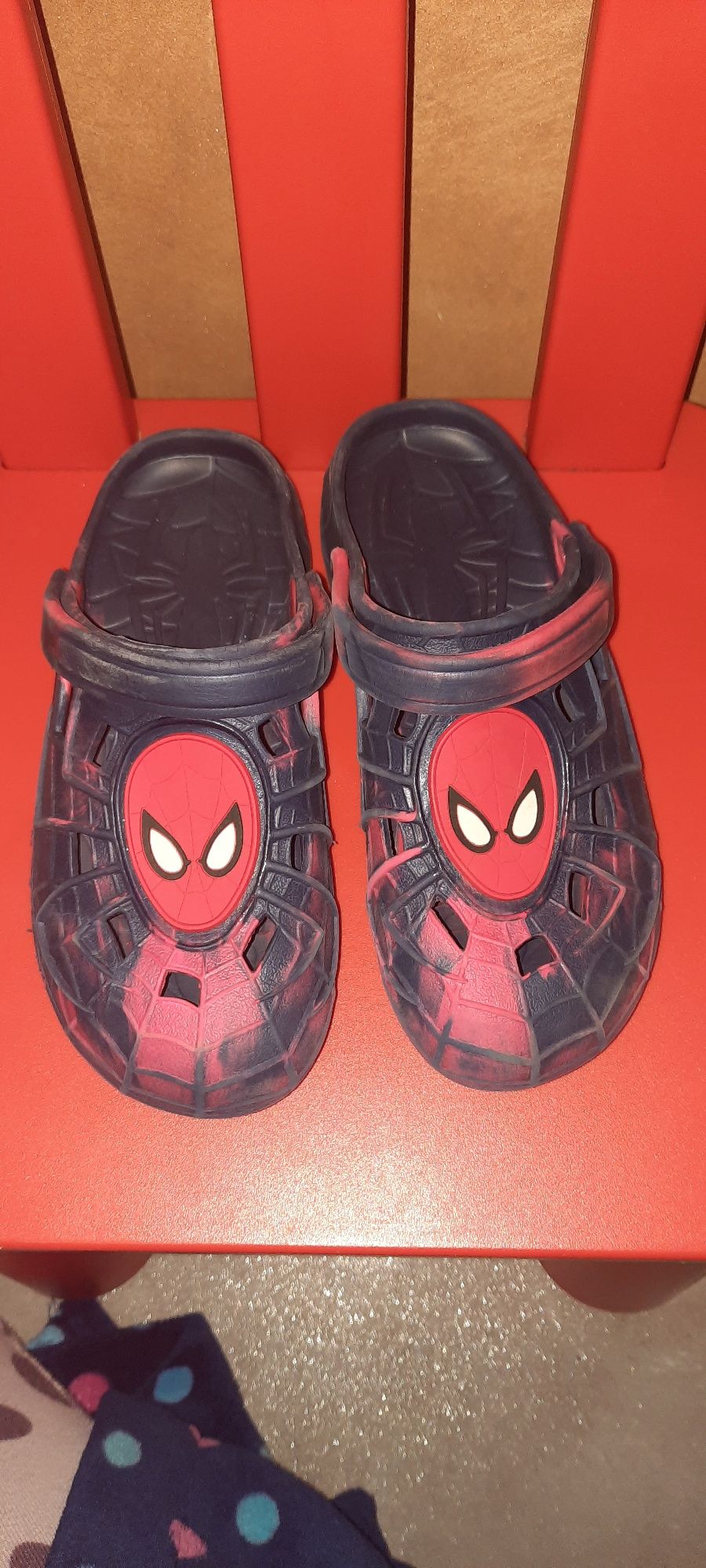 Chlopiece klapki sandalki jak crocs spider man 31/32 stan idealny