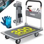 Masko Wózek z platformą wózek transportowy wózek magazynowy 300KG