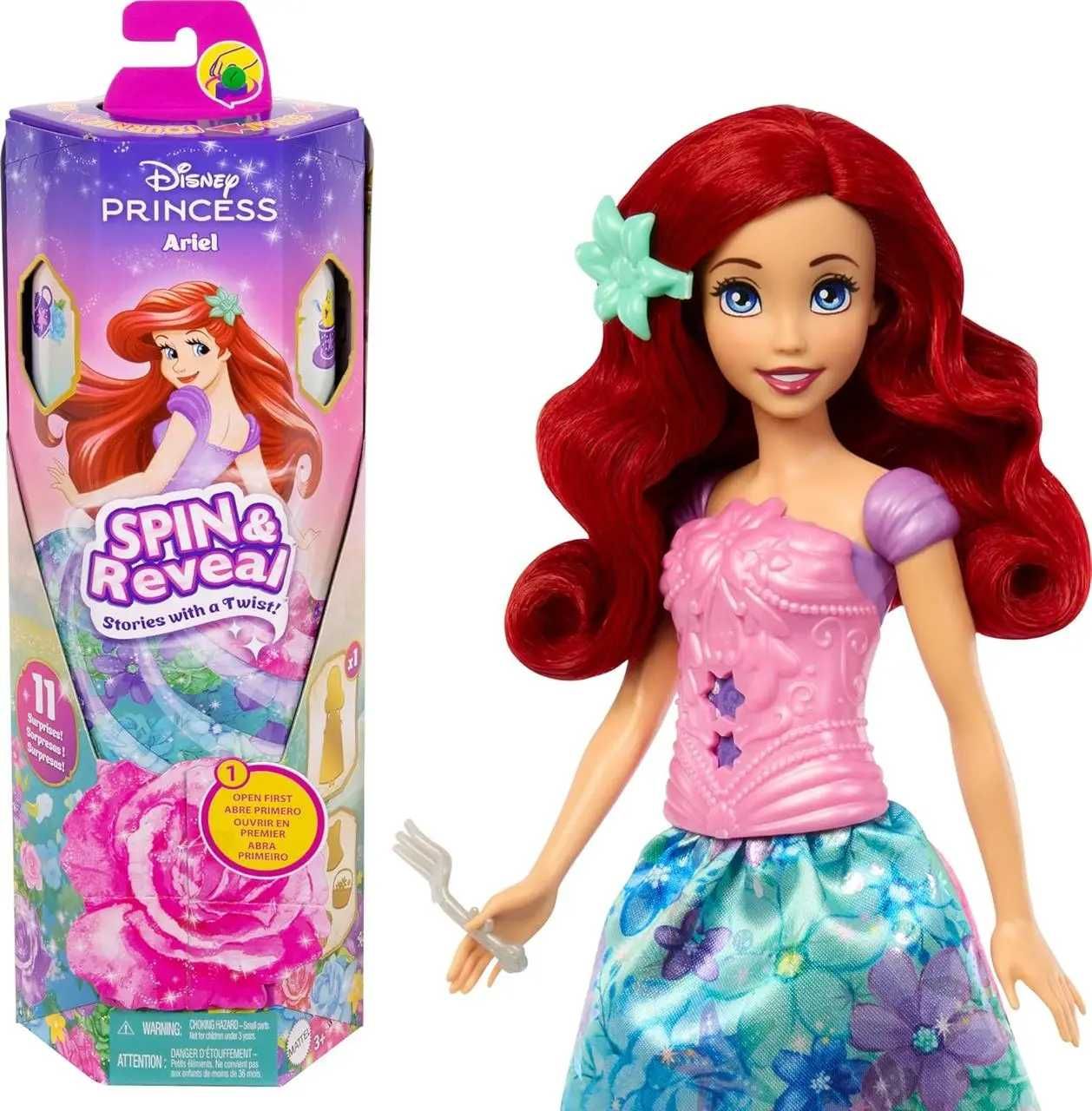Mattel Анна Disney Princess Ariel Дісней Аріель крути і повторюй HTV88