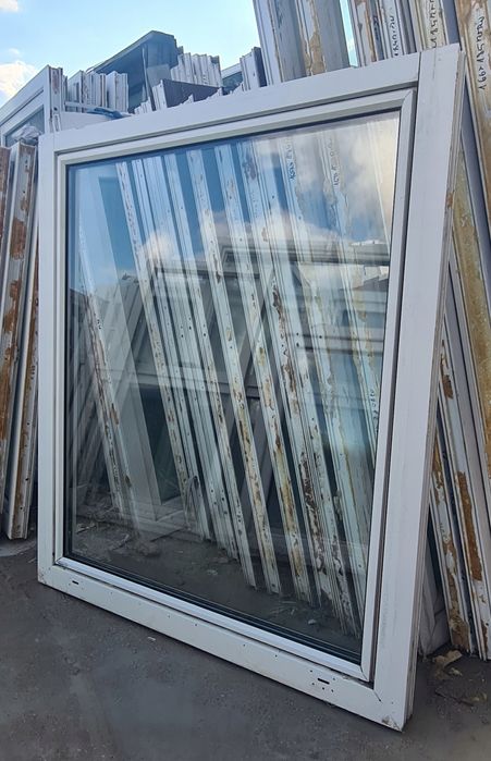 OKNA Używane 124X140 OKNO KacprzaK Plastikowe PCV Białe Lider Okna OLX