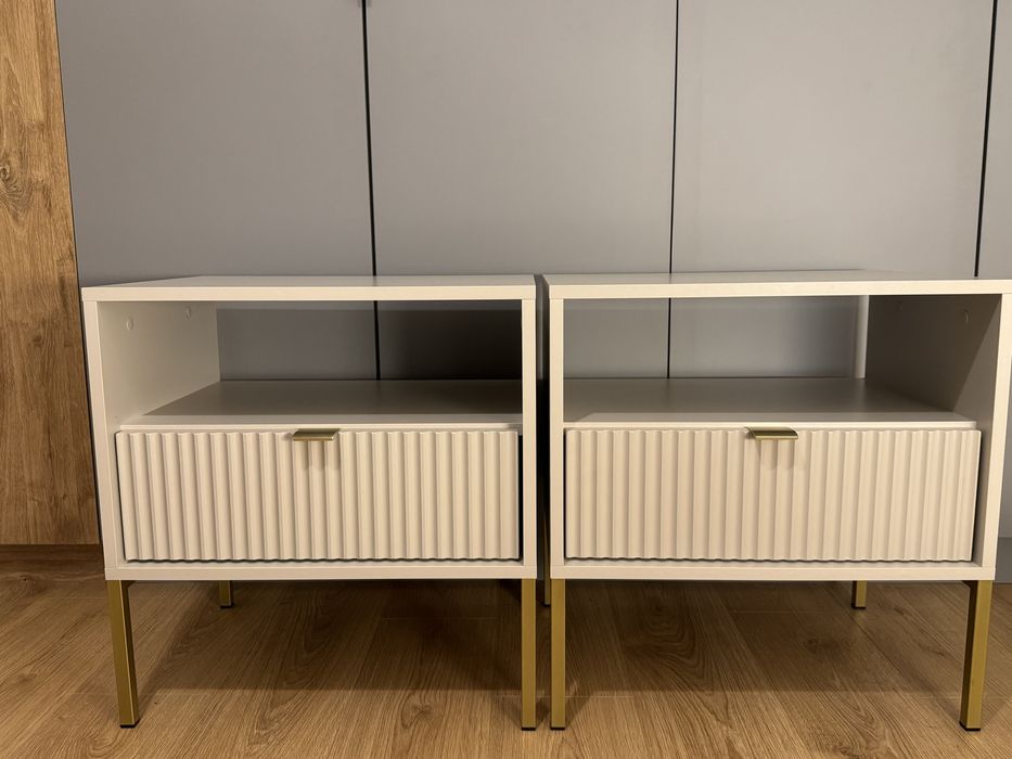 Szafki nocne / stoliki nocne - 2 sztuki kaszmir